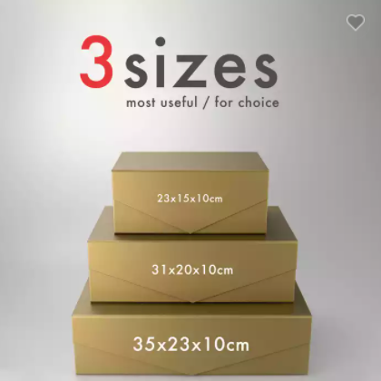 Navy blue Foldable luxury premium extra large gift packaging folding box carton printed mug gift pac / 2
