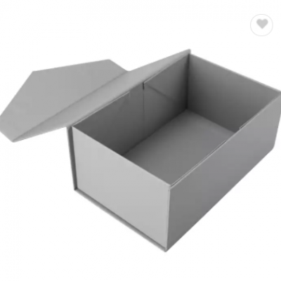 Silver Foldable luxury color small extra large gift packaging folding box carton printed cup mug pac
