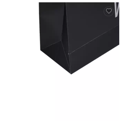 Hot shopping boutique paper bag mini clothes party black luxury gift custom logo paper bag with hand / 3