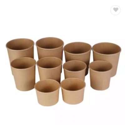 Low price wholesale kraft-paper-bowl kraft paper bowls/cups salad bowl paper coffee cups