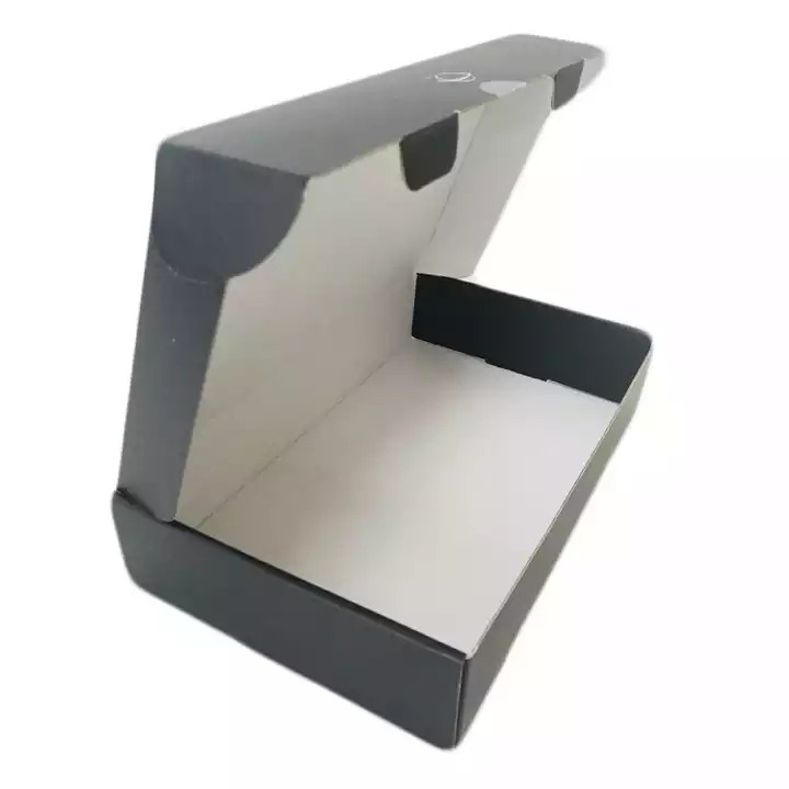custom wholesale price matte shipping box cardboard packaging black shipping box for shipping goods / 2