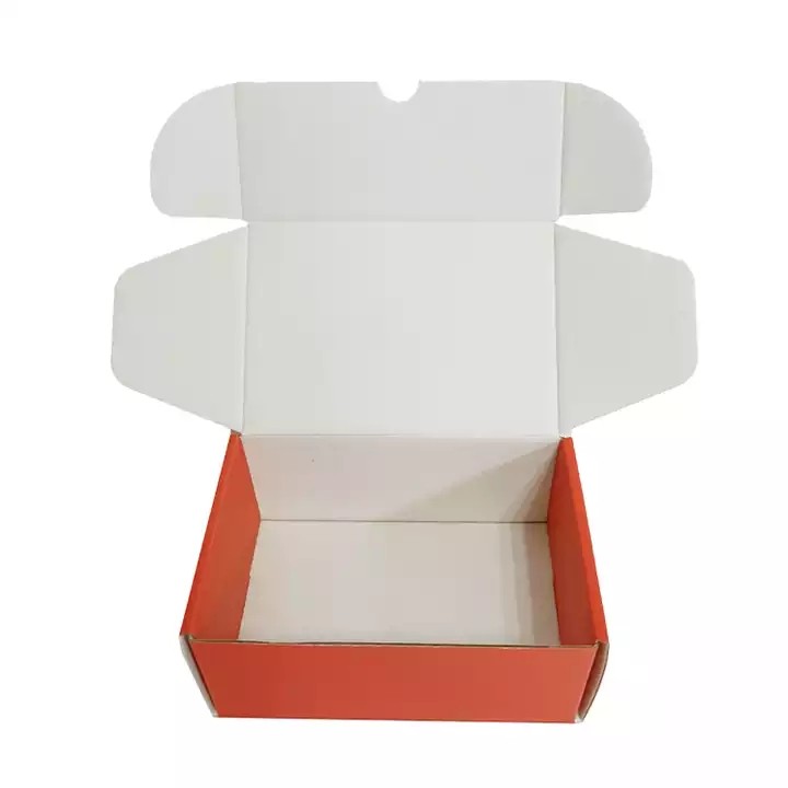 Custom logo attractive red white mailer box cardboard packing boxes for shipping / 2