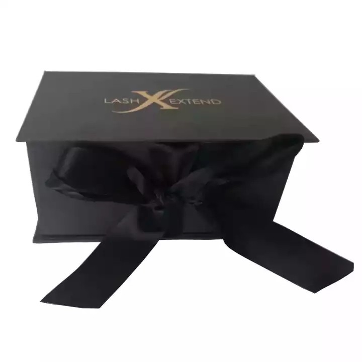 Custom Design Matte Black Large Rigid Paper Cardboard Magnetic Rigid Box for Tea / 2