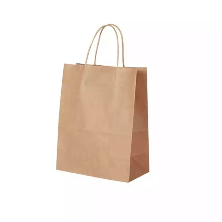 Free Design Brown Kraft Paper Bags With Your Own Logo,Paper Shopping Bag With Logo,Paper Kraft Bag C / 3