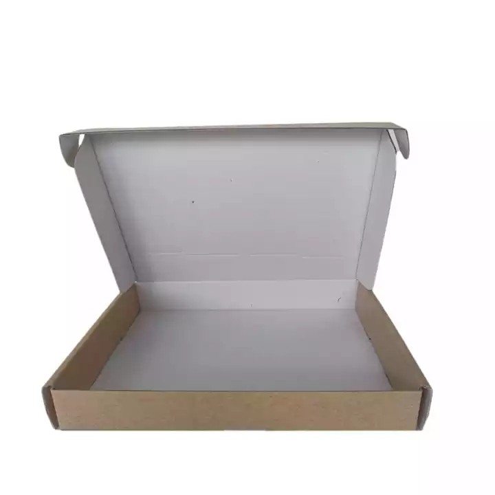 Compostable custom logo printing empty folding corrugated carton shoe packaging box / 3