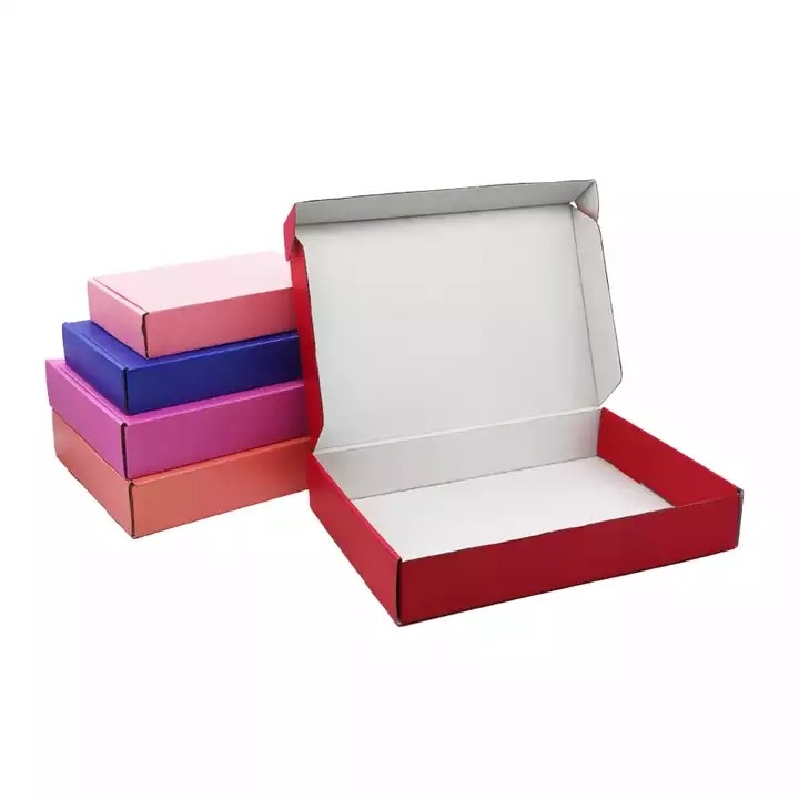 Corrugated Cardboard Box Custom Logo Packaging Carton Mailer Letter Box Paper Shipping Packaging Box / 3