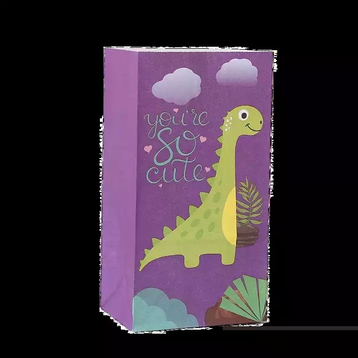 Cartoon Dinosaur Gift Bags Candy Child Cute Dino Candy Bags For Boy Kids Jurassic Birthday Party Dec / 2