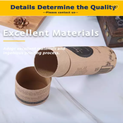 Eco-Friendly Custom Printed Paper Tubes For Incense And Packaging Tubes For Cbd Oil / 2