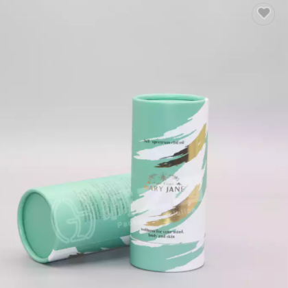 Long Lid paper tubes with Brand logo for Facial Oil Cardboard Tube Packaging for Makeup Products / 2