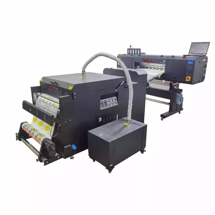 Industry 4 head direct to film 24" 9 color dtf printer with oven 4720/i3200 printhead / 3