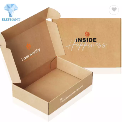 Custom Logo Gift Logo Printed Small Phone Case Packaging Kraft Cardboard Paper Box Packaging / 1