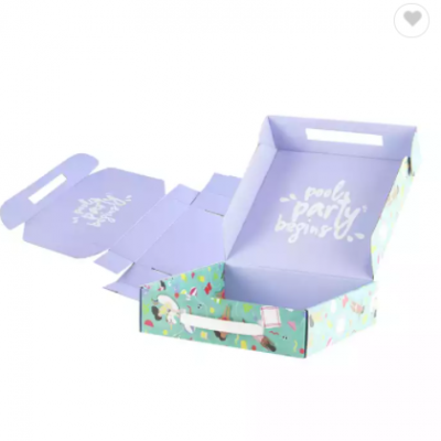 Custom Logo Foldable Corrugated Small Carton Clothes Gift Mailer Box Cardboard Packing Boxes for Shi