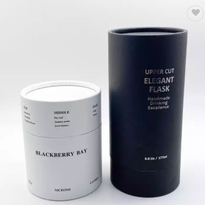 Gift Box Custom Design Cylinder Paper Cardboard Luxury Perfume Bottle Paper Tube Packaging / 2