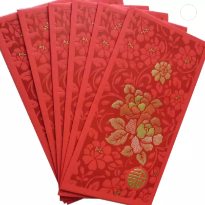 Custom Wedding Red Pocket Lucky Money Envelope Paper Red Envelopes Chinese New Year 2023 Packaging / 2