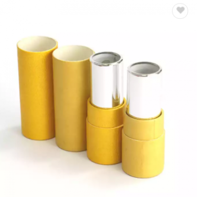 Custom Biodegradable Kraft Skincare Packaging Tube Lip Balm Deodorant Paper Lipstick Tube Packaging