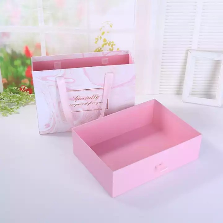 Custom Nude Color Elegant Pink Apparel Nude Packaging Boxes Luxury Paper Box Packaging Clothing Pack / 1