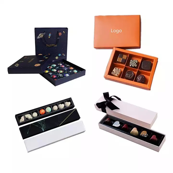 Custom Luxury Wedding Valentines Day Empty indian small paper Sweet Gift Truffle Strawberry Candy ch / 1