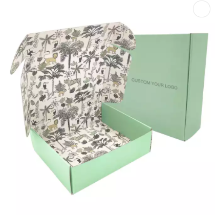 Free sample custom logo cosmetic boxes flower print box beauty box / 3