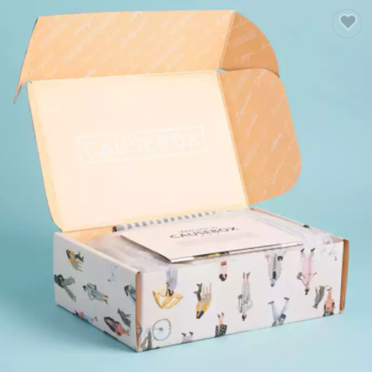 Custom Logo Corrugated Paper Cardboard Packaging Mailer Subscription Shipping Gift Box For Notebook / 1
