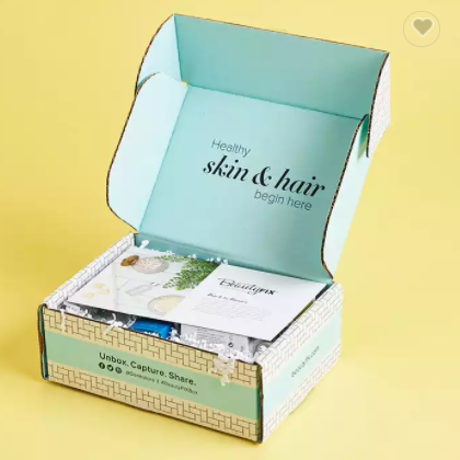 Custom Printed Corrugated Paper Cardboard Packaging Beauty Subscription Mailer Shipping Gift Box / 2