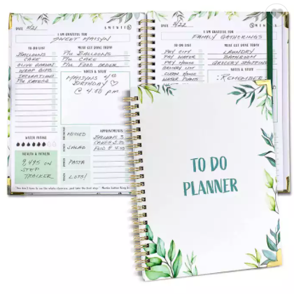 Custom Logo Spiral Undated To Do List Goal Daily Diary Journal Planner Book Agenda Notebook / 2