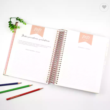 Custom 2023 Women Blessed Life Spiral Diary Journal Planner Self Love Motivation Agenda Book / 3