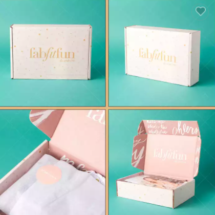 Full Color Pink Custom Logo Printed Skincare / Self-care / Haircare Printed Mailing Boxes Postage Pa / 3