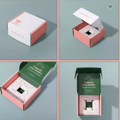 Custom Logo Printed White Mailing Ecommerce Color Shipping Corrugated Boxes Custom Logo Recycled Mai / 2