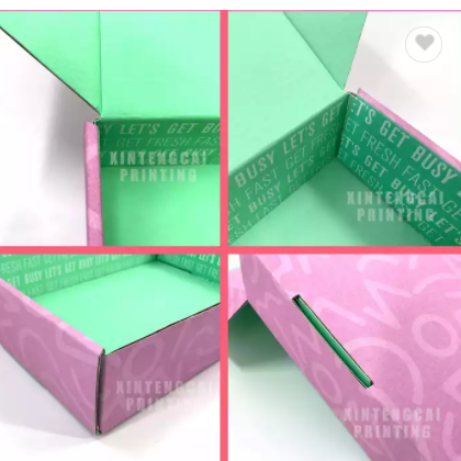 Custom Logo Black Corrugated Carton Box Mailer Shipping Box Apparel Packaging For Dress Cloth Underw / 2