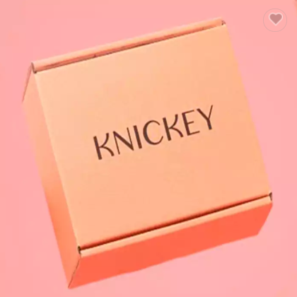 Cost-effective Pinkish Jewelry Packaging Shipping Ecommerce Box, Custom Logo Mailer Paper Box For Ea / 2