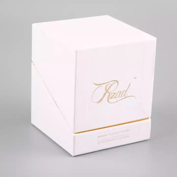 Wholesale Personalised Custom Rigid Paper Luxury Scented Tealight Candle Box Packaging Gift boxes fo / 3