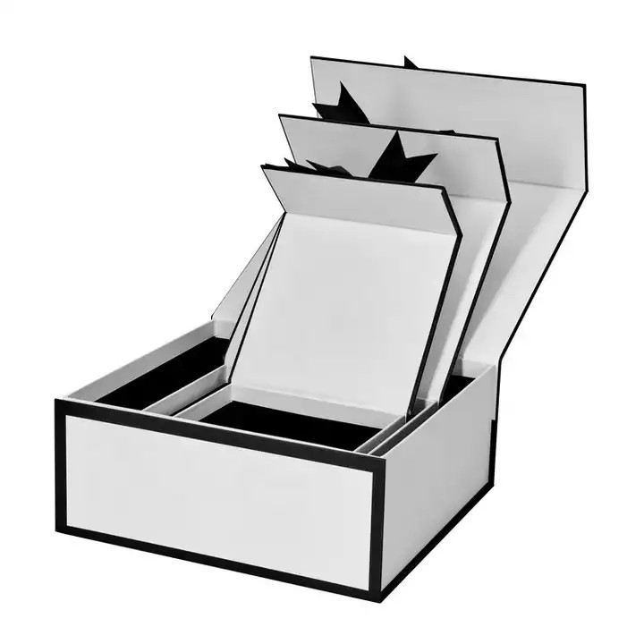 ECO friendly luxury color small packaging folding box Custom logo carton printed recyclable gift pap / 1