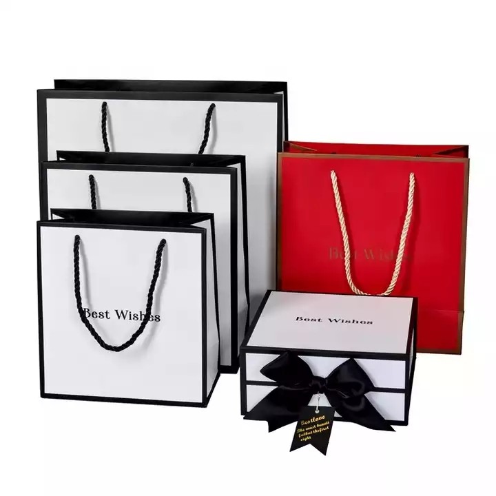 ECO friendly luxury color small packaging folding box Custom logo carton printed recyclable gift pap / 2