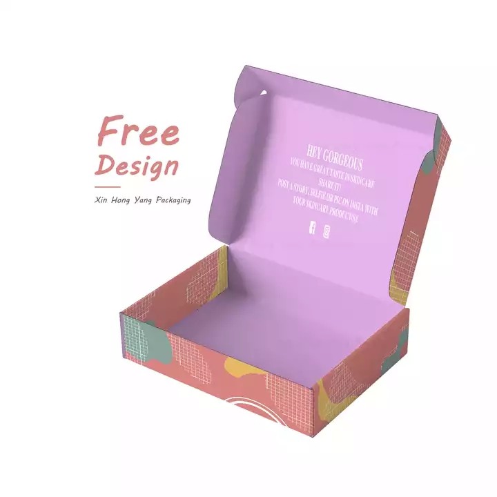 ECO friendly luxury color small packaging folding box Custom logo carton printed recyclable gift pap / 3
