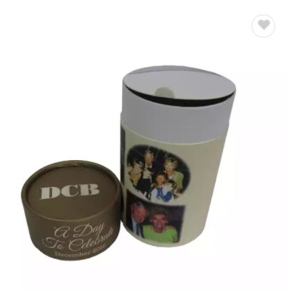 Custom round printing cardboard joint cylinder with foil and spot UV logo paper tube packaging food / 2