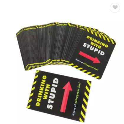 Customized Printing Design Paperboard Adult Playing Drink Fun Paper Games Card Manufacturer / 3
