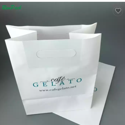 kraft paper bag wholesale kraft food packing bag with handle / 2