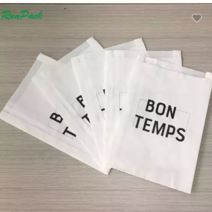 disposable food grade packaging use biodegradable baguette bread packaging white kraft bread paper b / 2