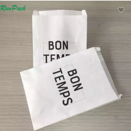 disposable food grade packaging use biodegradable baguette bread packaging white kraft bread paper b / 3