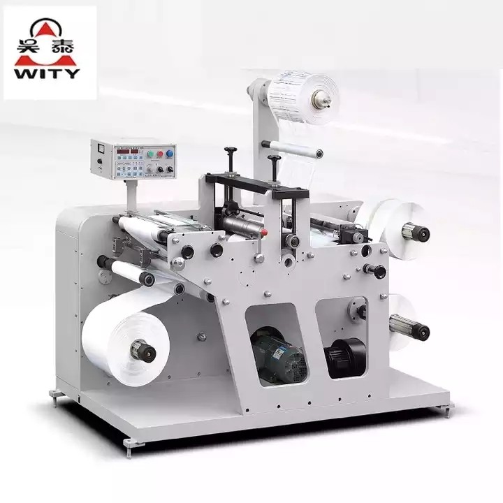 Blank Adhesive Labels Slitting And Rotary Die Cutting Machine / 1
