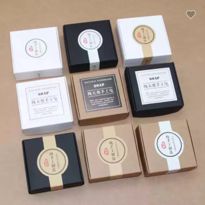 custom paper gift box window eco friendly cardboard kraft paper soap packaging box for soaps packing / 2