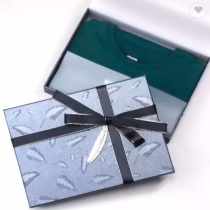 custom luxury kids tshirt paper packaging box color paper blank gift boxes for packaging tshirts / 2