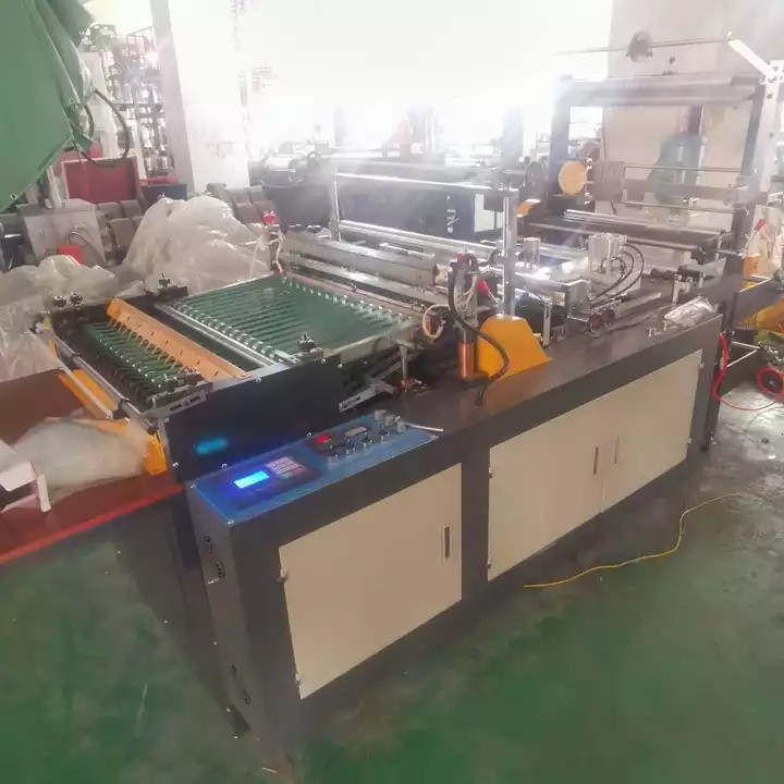 Side Sealing Heat Cutting Bopp PE Poly Sock Bag Making Machine Price / 2