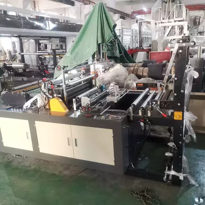 Side Sealing Heat Cutting Bopp PE Poly Sock Bag Making Machine Price / 3