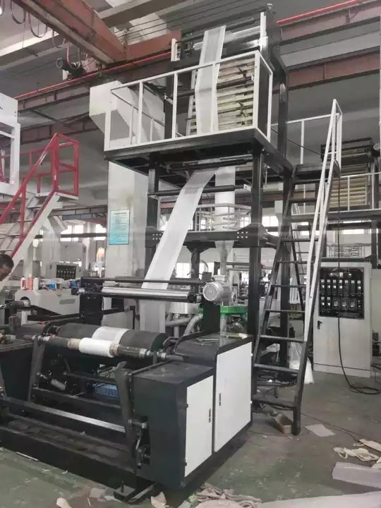 HPDE LDPE automatic winder changer polyethylene/biodegradable/compostable blowing machine PLA PBAT f / 3