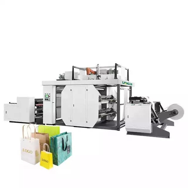 4 colors High Speed BOPP PE PET OPP Polyethylene Bag Flexo/Flexographic Printing Machine / 1