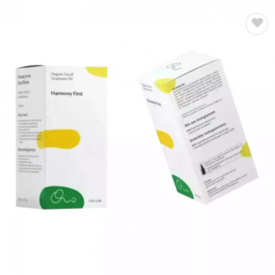 custom made Health Functional Food Packaging Box White card medicine bottle Gold Blocking Paper Pack