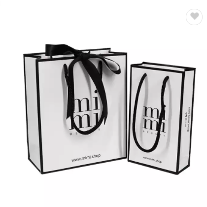 Accept different size shopping paper gift bag with tissue paper / 1