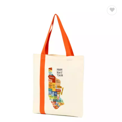 Wholesale Custom Printed Canvas 100% 12 oz Extra Large Heavy Duty Cotton Tote Bags With Pocket / 1