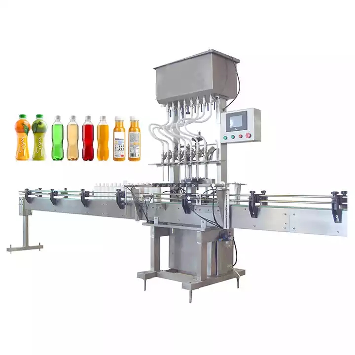 HNOC Industrial Bottle Filling Butter Custom Liquid Drinks Juice And Automatic Wrapping Machine / 1